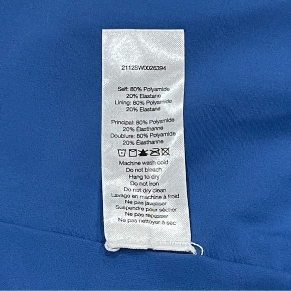 Veronica Beard Vickerie Floral Halter One-Piece Swimsuit Nottingham Blue Multi - Picture 9 of 11